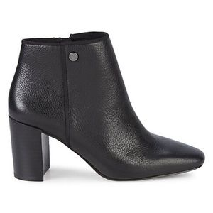Karl Lagerfeld Paris Ramma Black Leather Booties Size 6